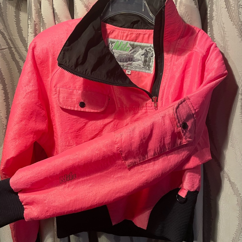 Hot pink Vintage ski jacket Nils